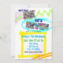 Search for boy 7th birthday invitations Funny