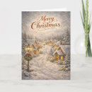 Search for village christmas cards Snowy village scene