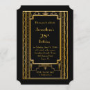 Search for great gatsby party invitations Black