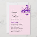 Search for chandelier sweet 16 invitations Party