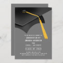 Search for grey graduation invitations Modern