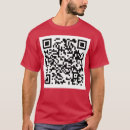 Search for rick roll qr code tshirts Music