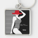 Search for female square key rings Modern