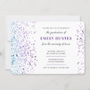 Search for blue glitter graduation invitations Sparkle