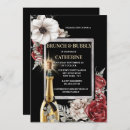 Search for red black white bridal shower invitations Botanical