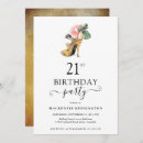 Search for tropical 21st birthday invitations Watercolor