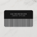 Search for hair comb business cards Modern