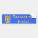 Search for respect bumper stickers Police