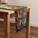 Search for birthday table runners Colourful