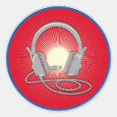 Search for dj headphones stickers Music