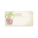 Search for gold pineapple return address labels Hawaiian