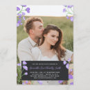 Search for purple flower wedding invitations Floral