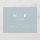 Search for winter save the dates Dusty blue