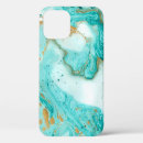 Search for abstract paint iphone cases Turquoise