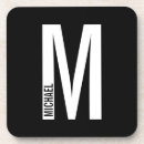 Search for monogram coasters Masculine