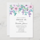 Search for purple sweet 16 invitations 16th birthday