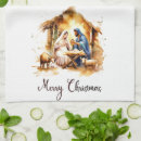 Search for christian christmas tea towels Jesus