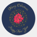 Search for red and blue stickers Merry christmas