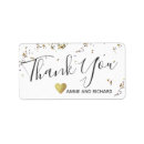 Search for love and thanks return address labels Chic