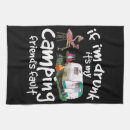 Search for funny camping tea towels Camper