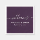 Search for purple wedding napkins Engagement