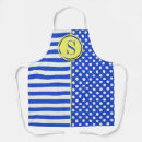 Search for stripe blue aprons Monogrammed
