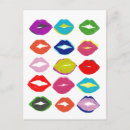 Search for lips vertical postcards Fashion