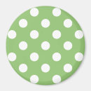 Search for green white pattern magnets Polka dots