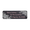 Search for chalkboard wedding return address labels Black