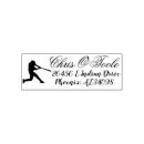 Search for baseball rubber stamps Return address