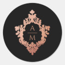 Search for pink gold wedding stickers Vintage