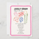 Search for farmers market baby shower invitations Vegetable