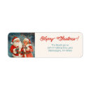 Search for santa claus return address labels Whimsical