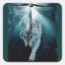Search for native art stickers Wolf