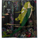 Search for vintage mermaid shower curtains Illustration