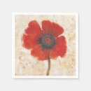 Search for poppy flower napkins Botanical