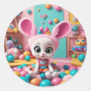 Search for fluffy bunny stickers For kids