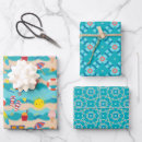 Search for summer time gift wrap Blue