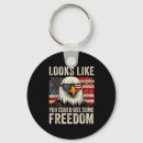Search for us eagle key rings Stars and stripes