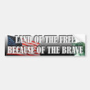 Search for land bumper stickers Flag