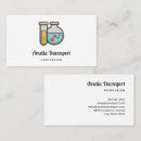 Search for chemistry business cards Beaker