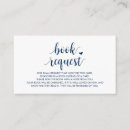 Search for book cards invites Navy blue