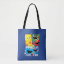 Search for elmo and cookie monster tote bags Oscar the grouch