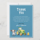 Search for tractor thank you cards Baby shower