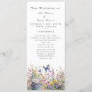 Search for wildflower wedding programs Minimalist