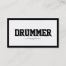Search for drummer business cards Simple