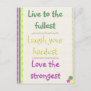 Search for living postcards Encouragement