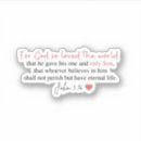 Search for god so loved the world stickers Cross