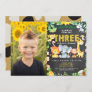 Search for 3rd birthday invitations Zoo animals