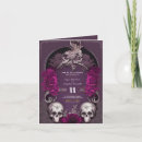Search for purple gothic wedding invitations Black